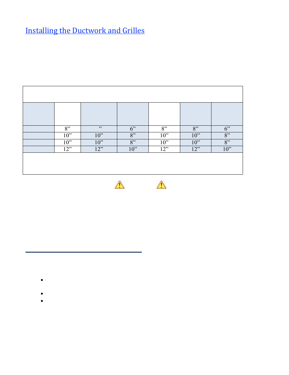 Installing the ductwork and grilles, Location of supply and return grilles | Wine Guardian Ducted Wine Cellar Cooling System (D0200) - Manual User Manual | Page 41 / 58