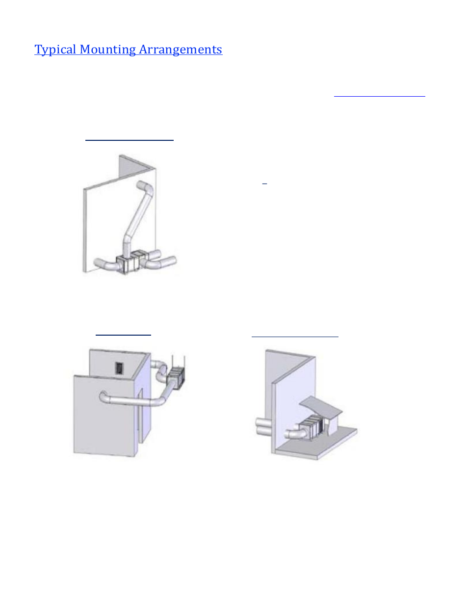 Typical mounting arrangements | Wine Guardian Ducted Wine Cellar Cooling System (D0200) - Manual User Manual | Page 43 / 58