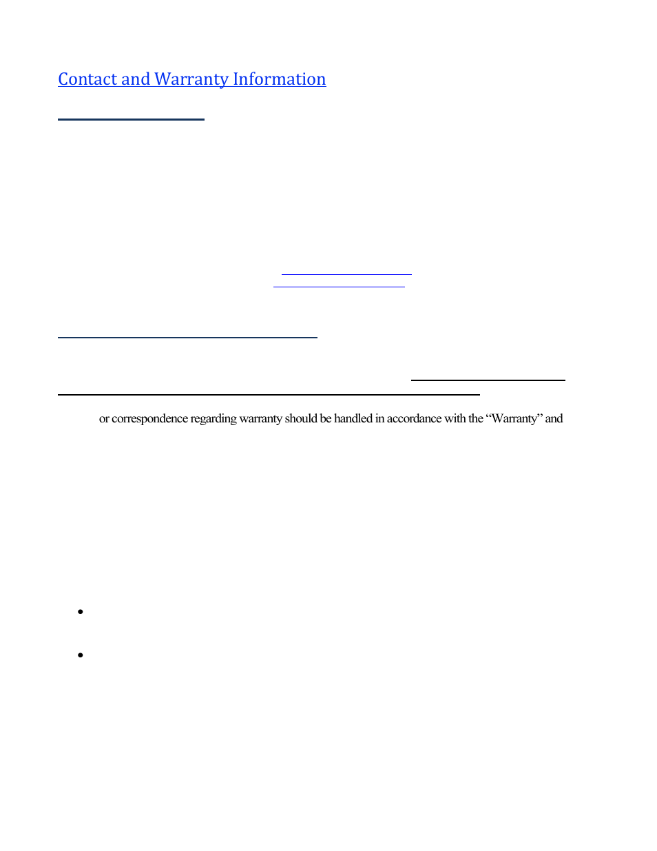 Contact information, Warranty and warranty procedure, Contact and warranty information | Wine Guardian Ducted Wine Cellar Cooling System (D0200) - Manual User Manual | Page 58 / 58