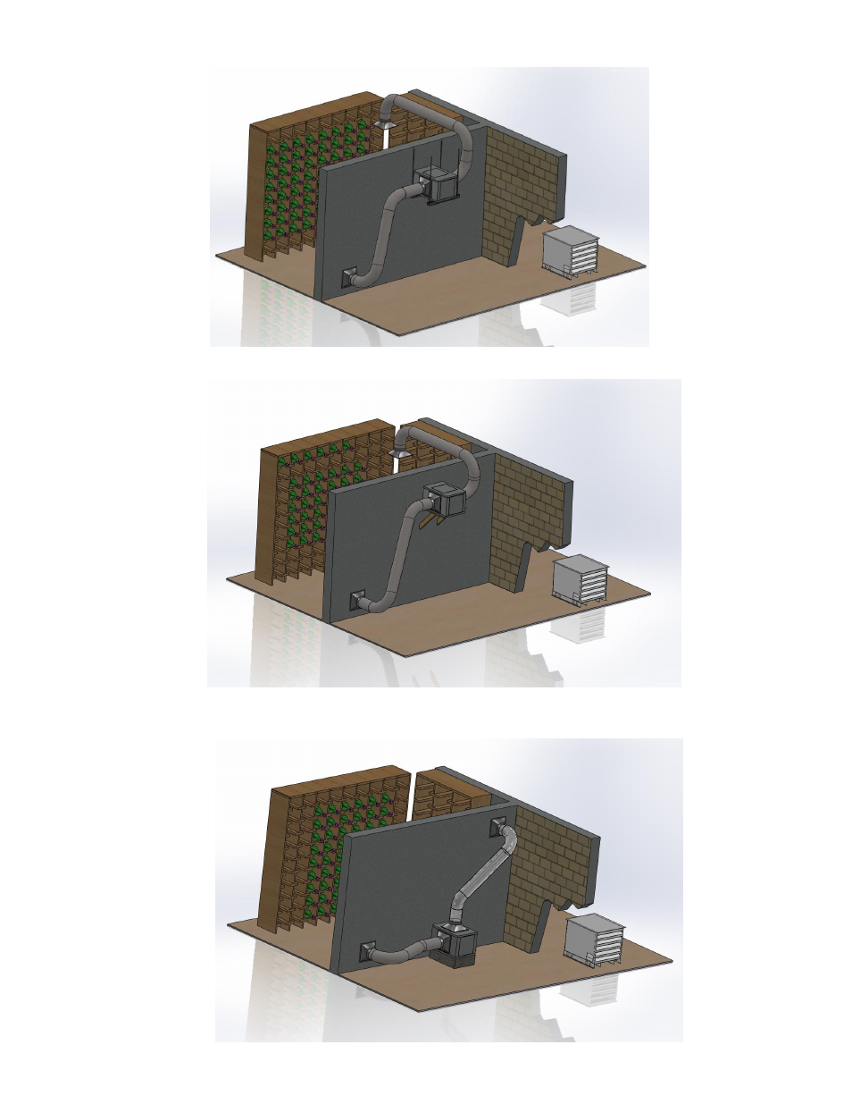 Rod mount, Shelf mount, Optional ductwork connection on same wall fig. 4 | Wine Guardian Ducted Split Wine Cellar Cooling Systems (SS200) User Manual | Page 32 / 68