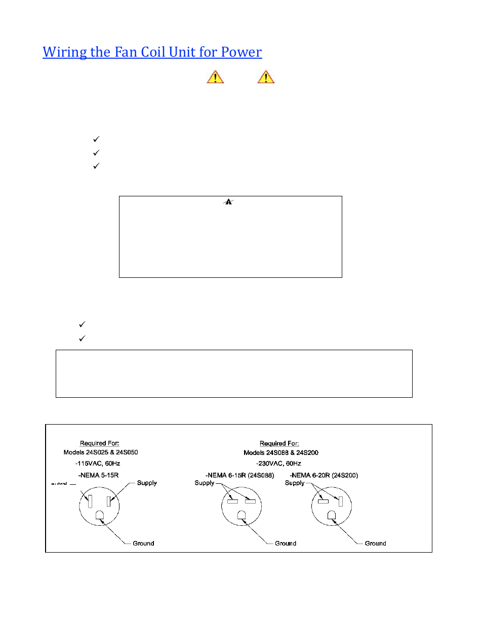 Wiring the fan coil unit for power | Wine Guardian Ducted Split Wine Cellar Cooling Systems (SS200) User Manual | Page 36 / 68