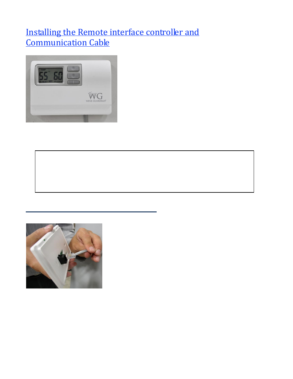 Mounting the remote interface controller | Wine Guardian Ducted Split Wine Cellar Cooling Systems (SS200) User Manual | Page 45 / 68