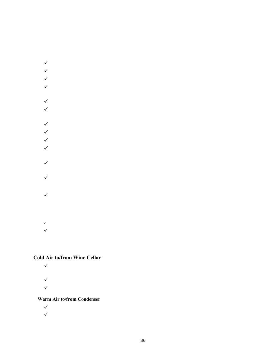 General duct recommendation, Not using ductwork, Using ductwork | Wine Guardian Wine Cellar Cooling Systems 50Hz (WG 175) User Manual | Page 39 / 54