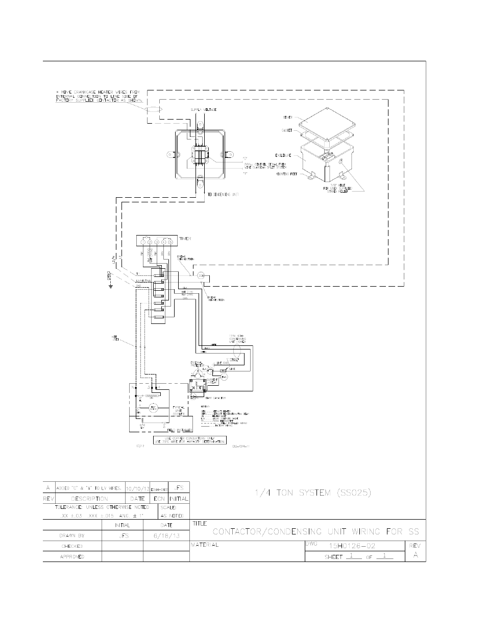 Condensing section wiring schematic for wgs040 | Wine Guardian Ducted Split Wine Cellar Cooling Systems (WGS175) - Manual User Manual | Page 17 / 75