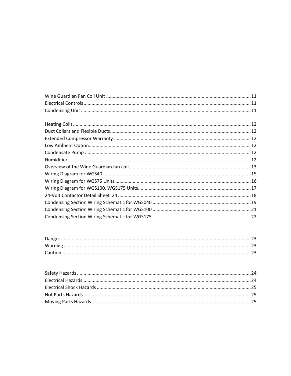 Wine Guardian Ducted Split Wine Cellar Cooling Systems (WGS175) - Manual User Manual | Page 2 / 75