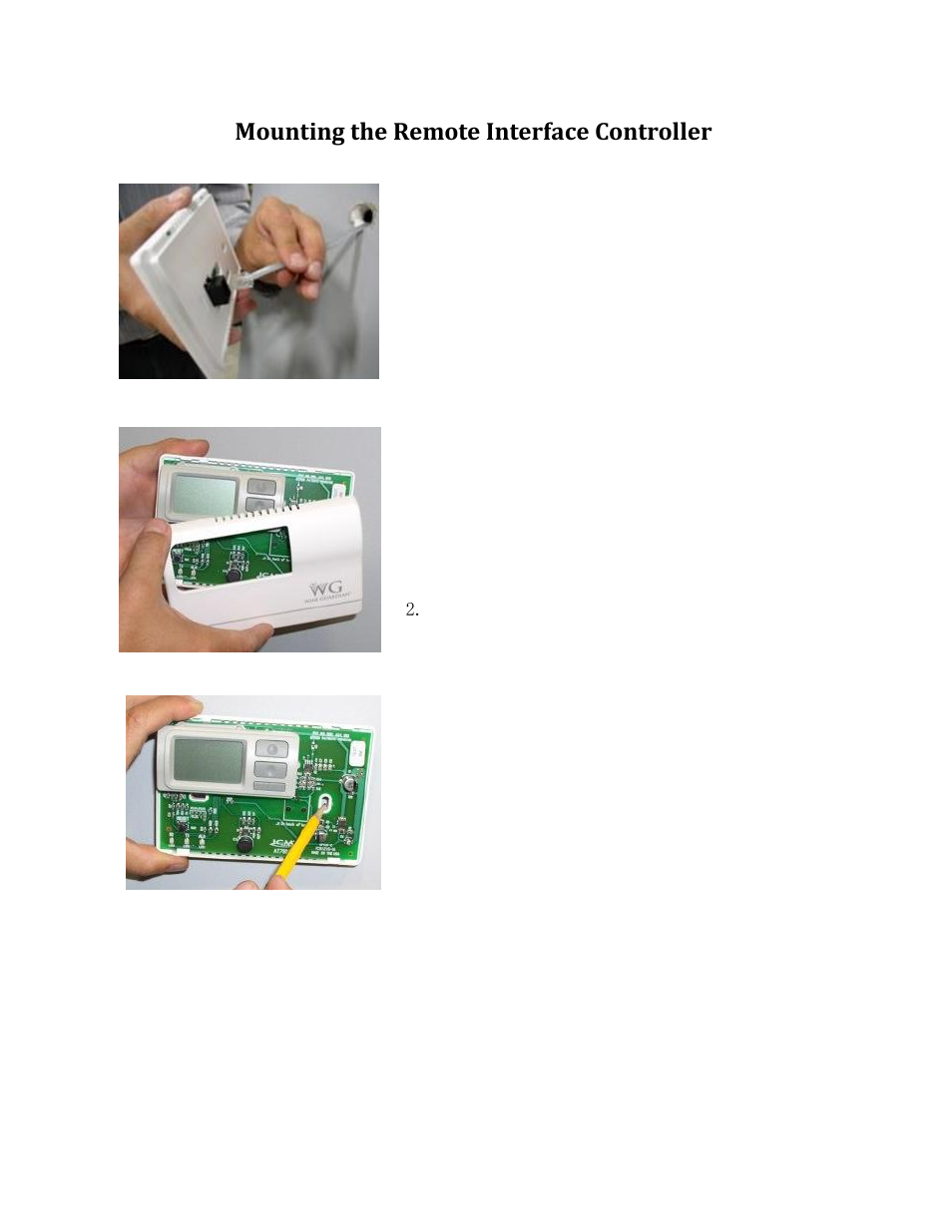 Mounting the remote interface controller | Wine Guardian Ducted Split Wine Cellar Cooling Systems (WGS175) - Manual User Manual | Page 45 / 75