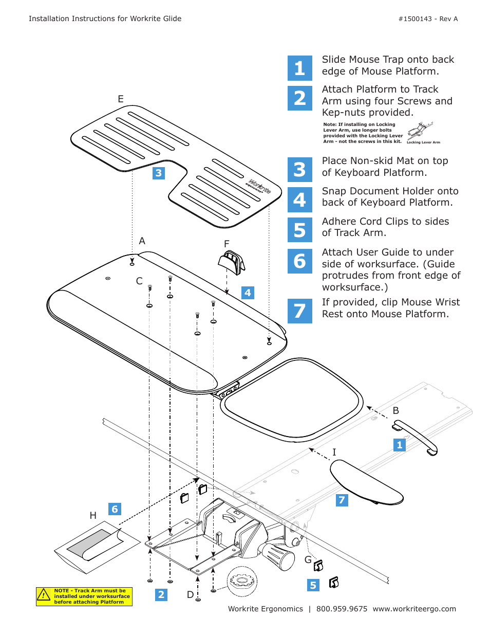 Workrite Glide 2 User Manual | Page 2 / 2