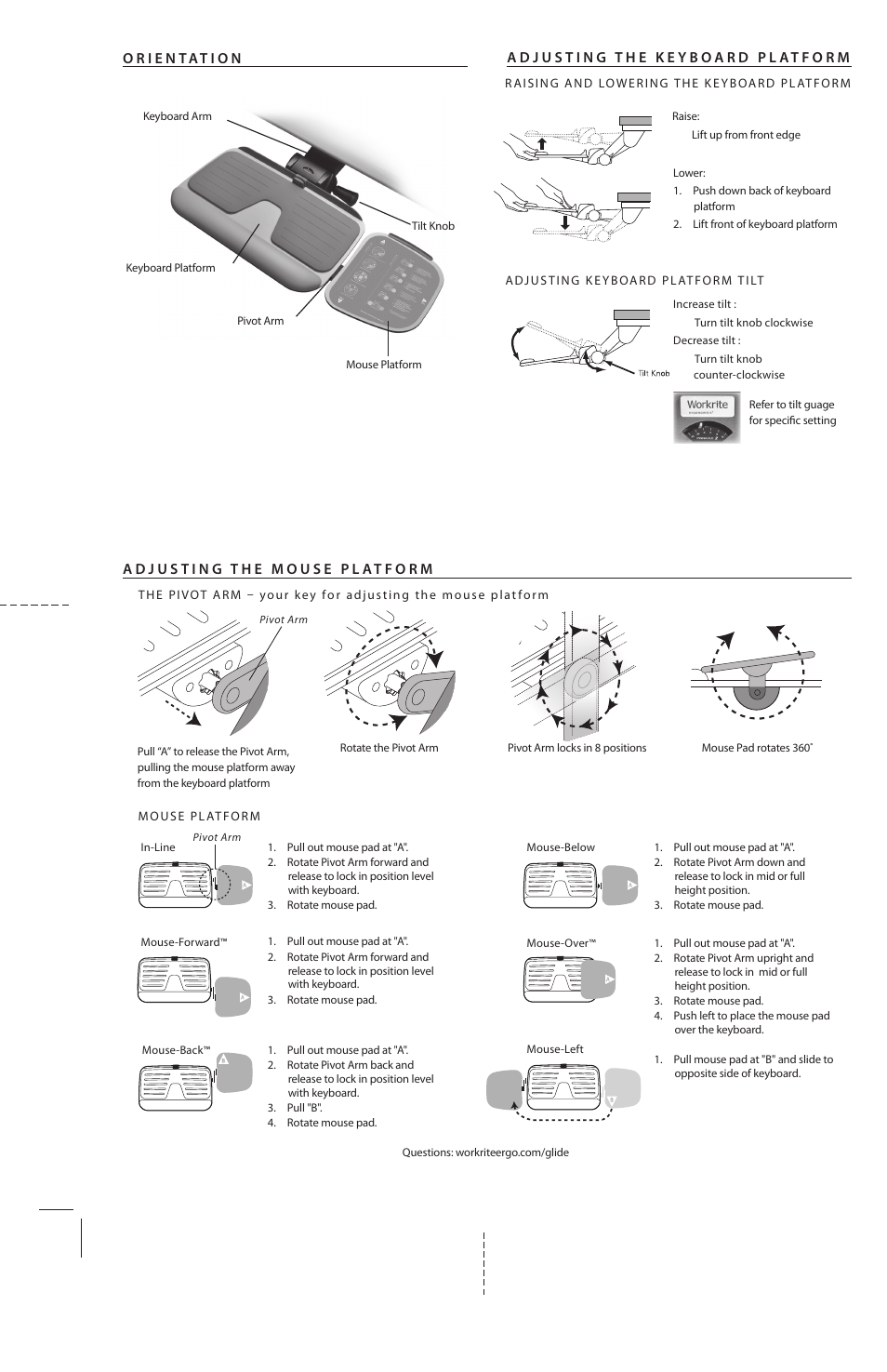 Workrite Glide User Manual | Page 2 / 4