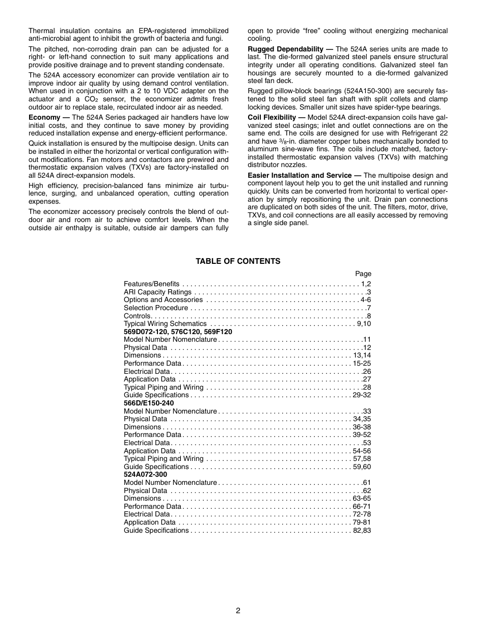 Bryant 569F User Manual | Page 2 / 84