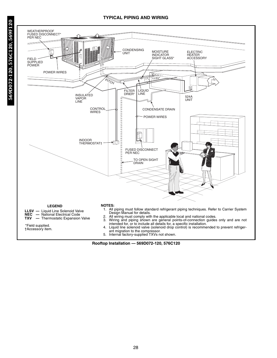 Typical piping and wiring | Bryant 569F User Manual | Page 28 / 84