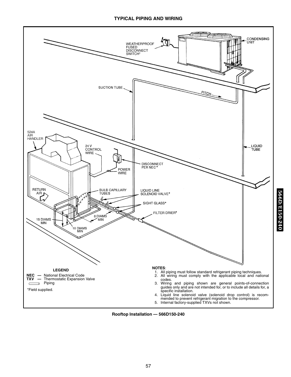 Typical piping and wiring, Typical piping and wiring ,58 | Bryant 569F User Manual | Page 57 / 84