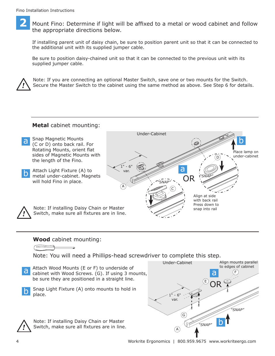 Workrite Fino User Manual | Page 4 / 8