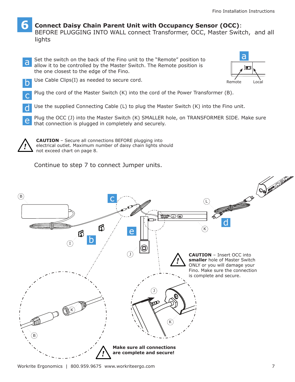 Dc d | Workrite Fino User Manual | Page 7 / 8