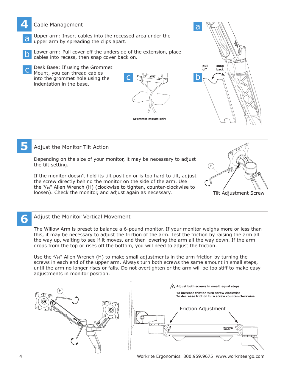 Ba b | Workrite Willow Dual Assembly Instructions User Manual | Page 4 / 4