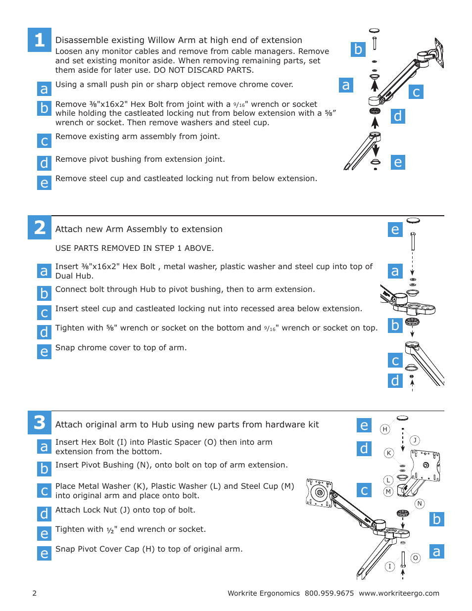 Ac b | Workrite Willow Dual Upgrade Instructions User Manual | Page 2 / 4