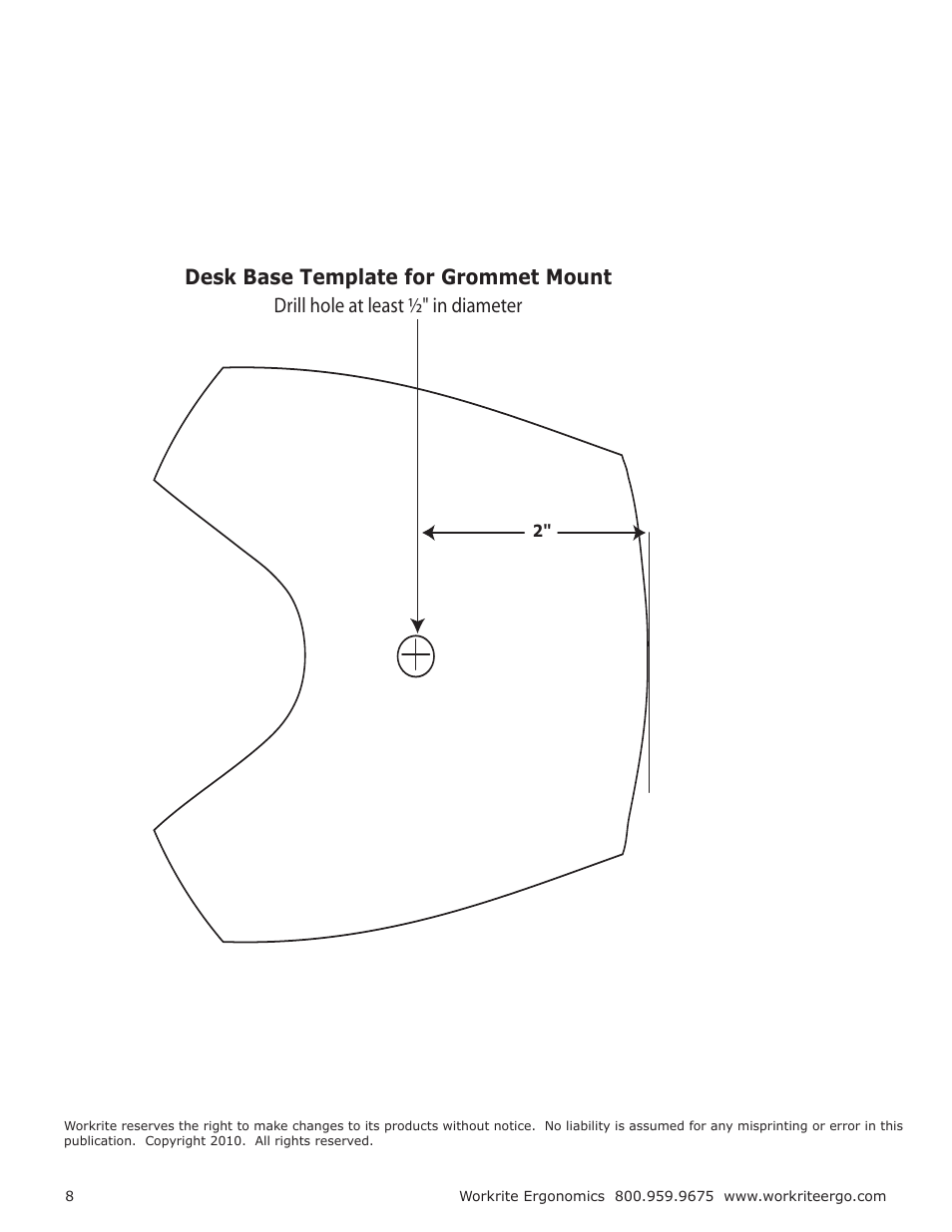 Workrite PA4000 - Poise HD User Manual | Page 8 / 8