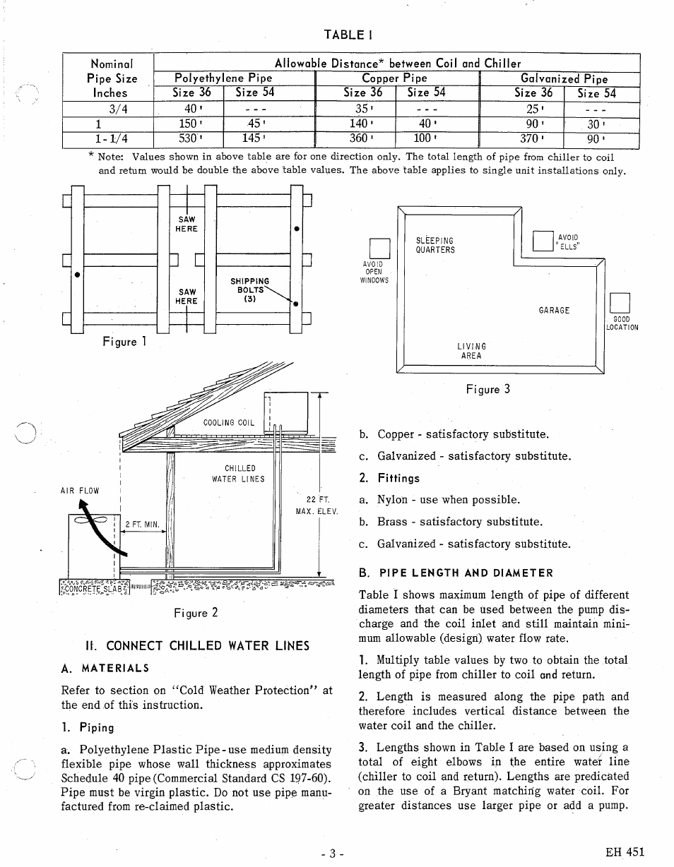 B. pipe length and diameter | Bryant 451A User Manual | Page 3 / 13