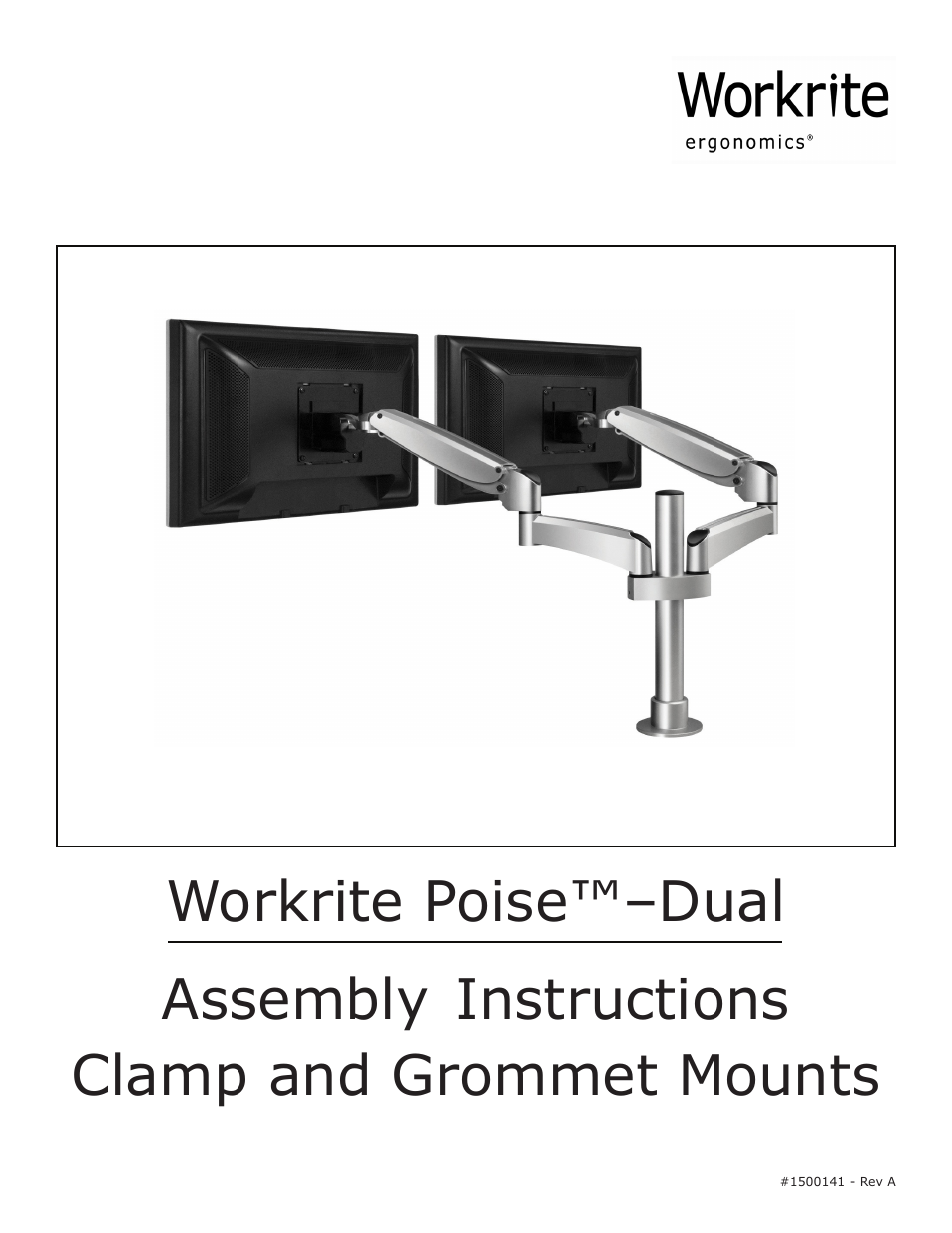 Workrite Poise–Dual User Manual | 8 pages