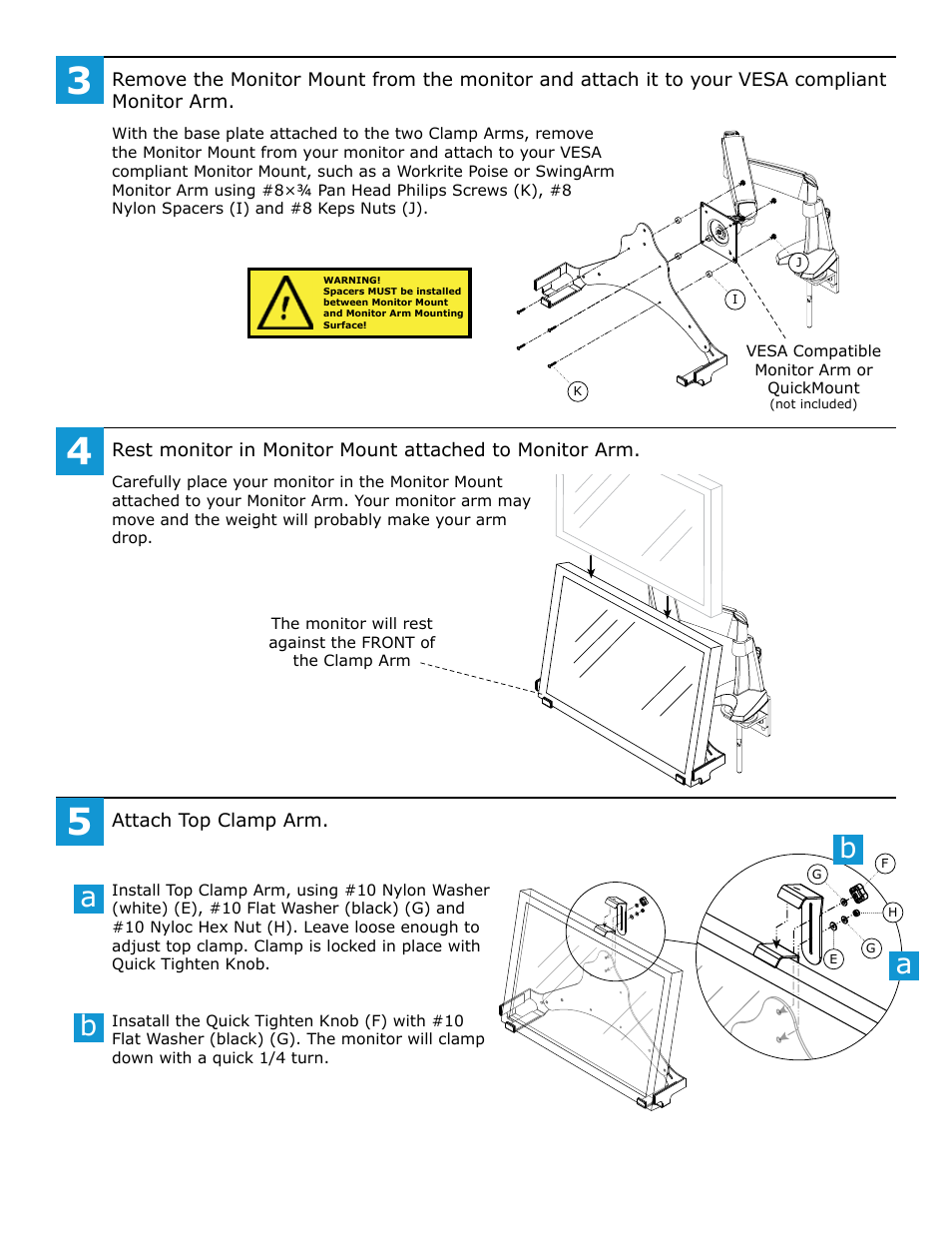 Ab b a | Workrite Non-VESA Monitor Mount User Manual | Page 2 / 2