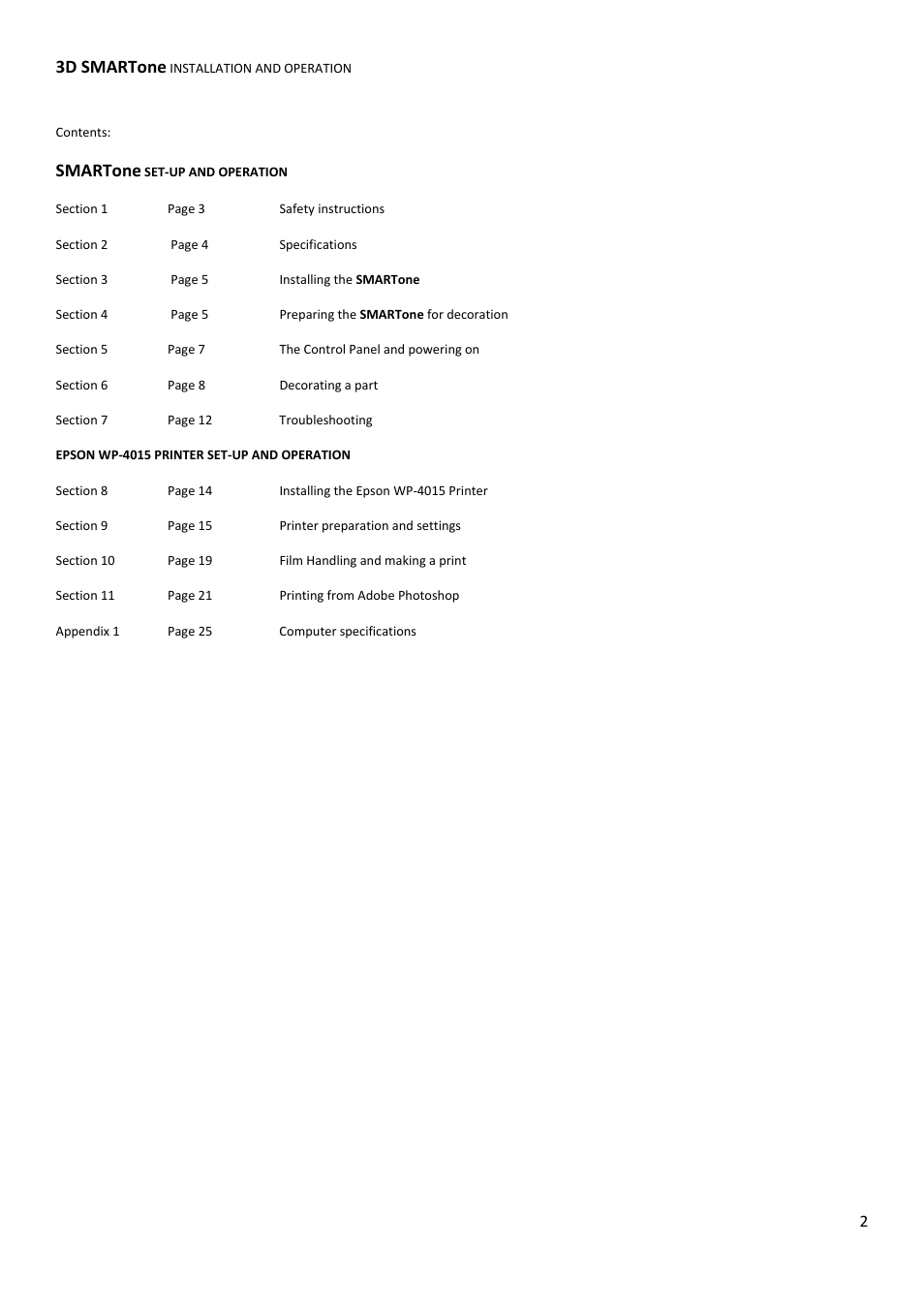 3d smartone, Smartone | Xpres 3D SMARTone User Manual | Page 2 / 25