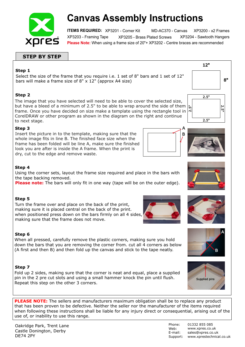 Xpres Canvas User Manual | 2 pages