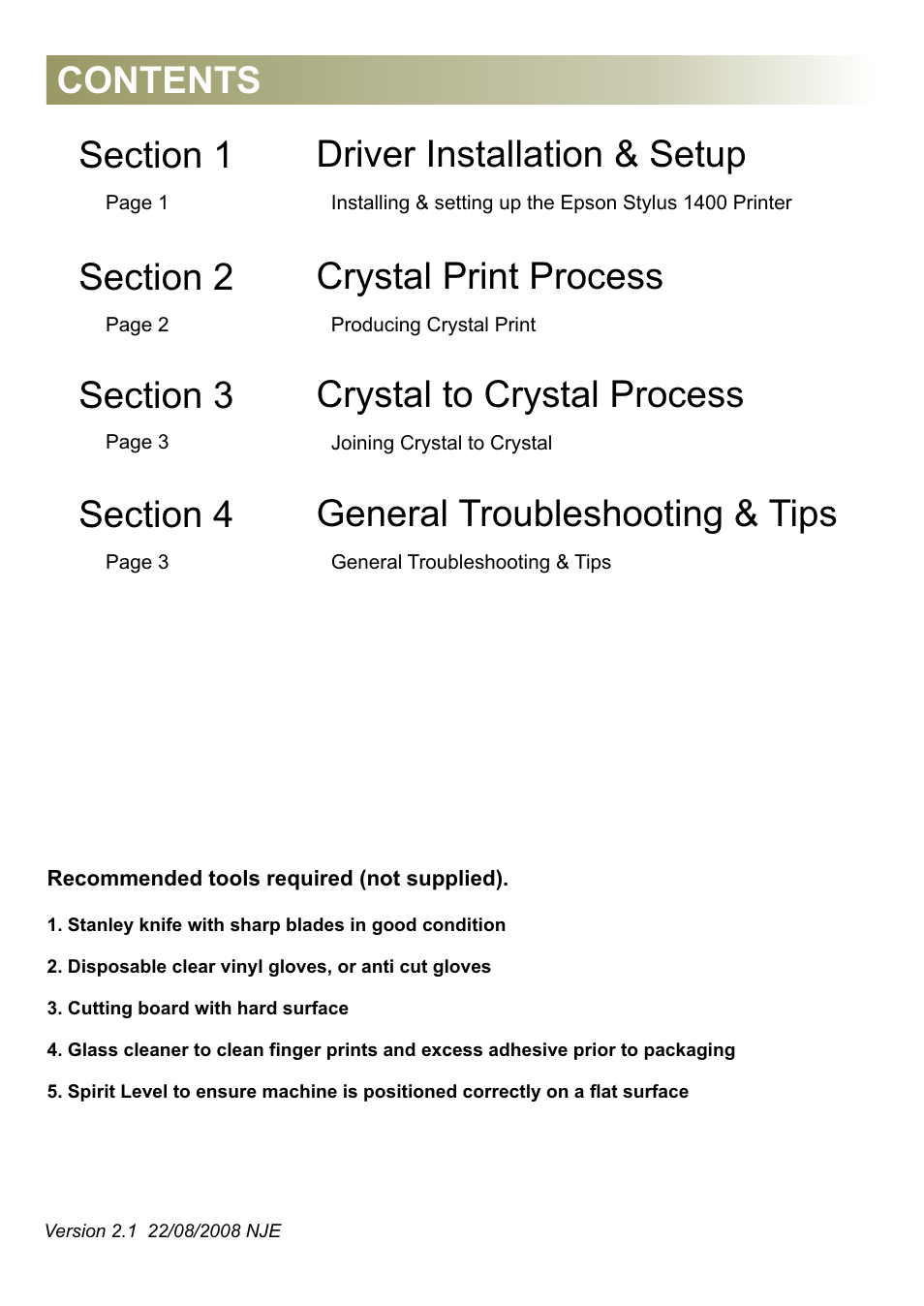 Xpres Crystal Print User Manual | Page 2 / 5
