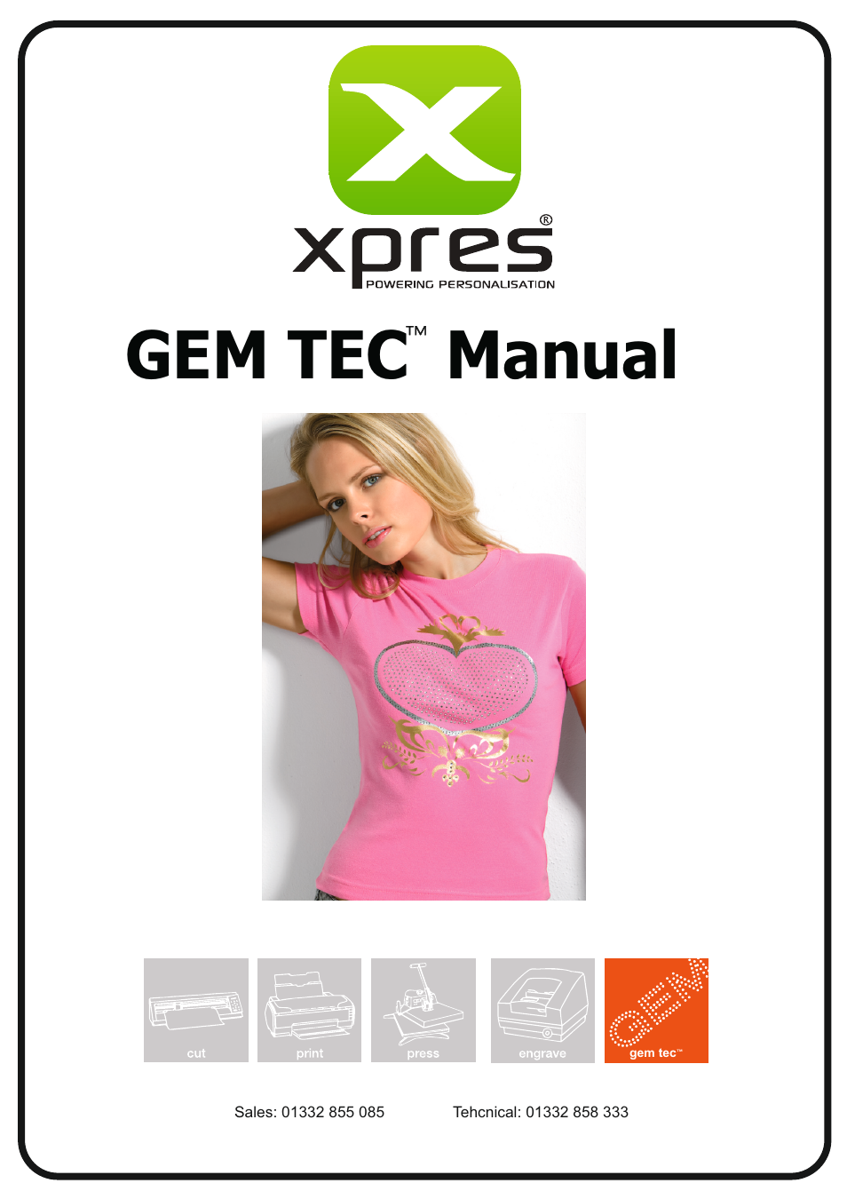 Xpres Gem Tec User Manual | 8 pages