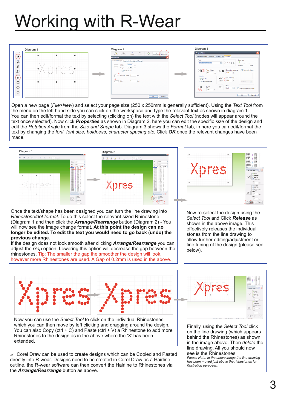 Working with r-wear | Xpres Gem Tec User Manual | Page 5 / 8