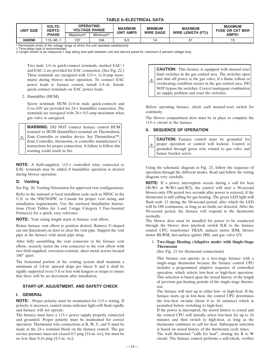 Bryant 312AAV User Manual | Page 14 / 30