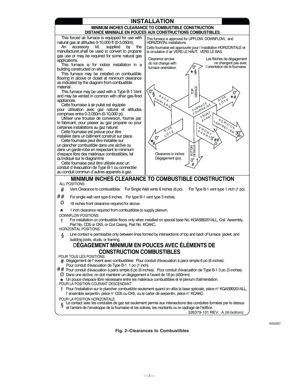 Installation | Bryant 312AAV User Manual | Page 3 / 30