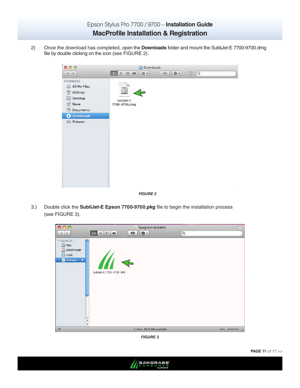 Macprofile installation & registration | Xpres SubliJet E Epson Stylus Pro 7900 (Mac ICC Profile Setup): Printer/Profile Installation Guide User Manual | Page 11 / 17