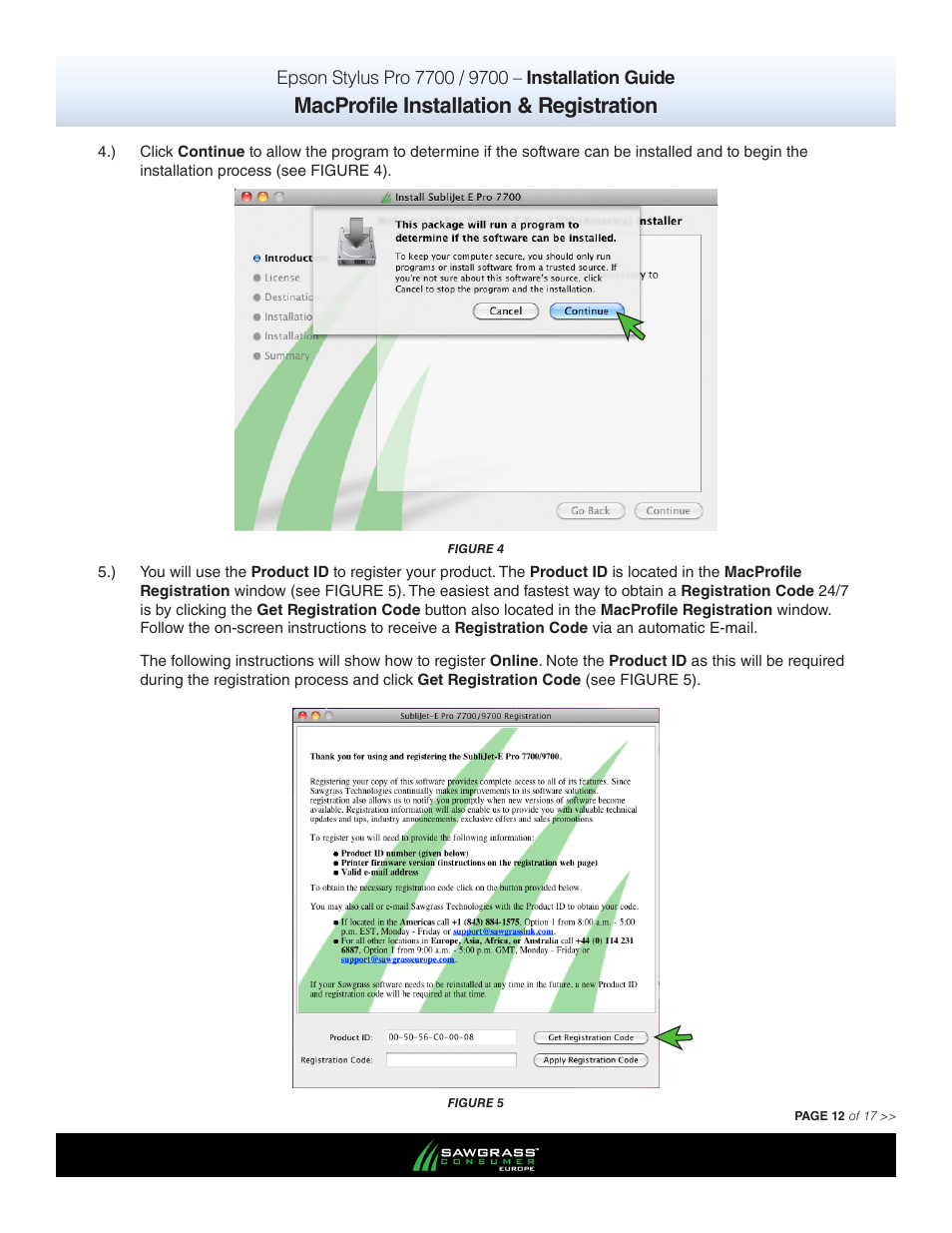 Macprofile installation & registration | Xpres SubliJet E Epson Stylus Pro 7900 (Mac ICC Profile Setup): Printer/Profile Installation Guide User Manual | Page 12 / 17