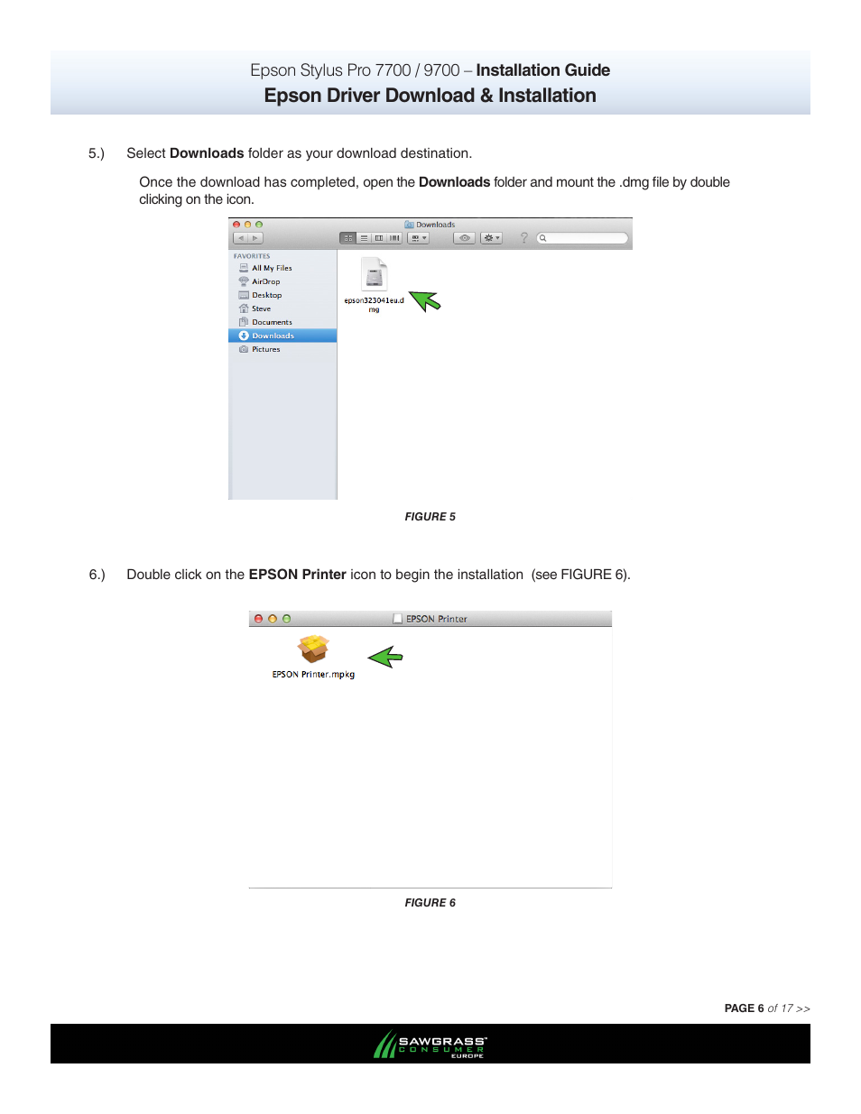 Epson driver download & installation | Xpres SubliJet E Epson Stylus Pro 7900 (Mac ICC Profile Setup): Printer/Profile Installation Guide User Manual | Page 6 / 17