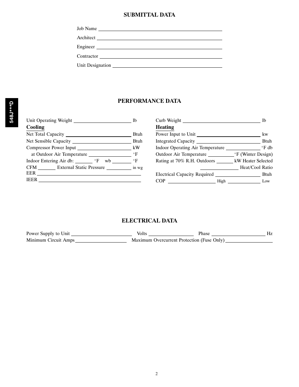 Bryant 548J***D User Manual | Page 2 / 10