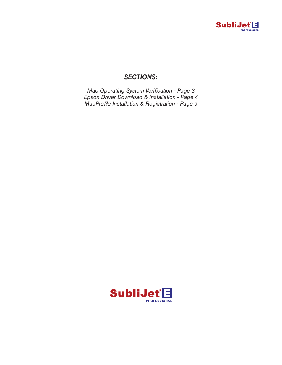 Xpres SubliJet E Epson Stylus Pro 9890 (Mac ICC Profile Setup): Printer/Profile Installation Guide User Manual | Page 2 / 16