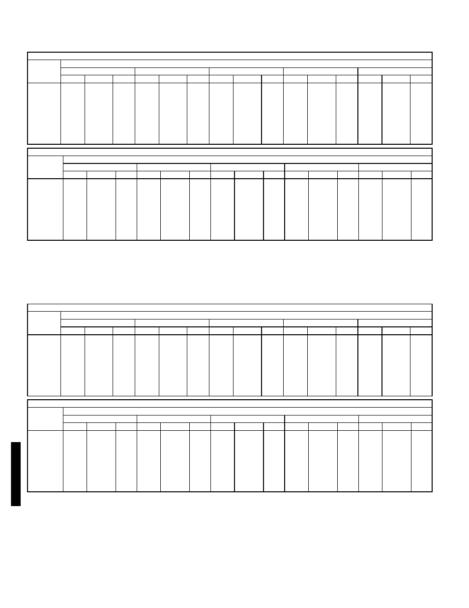 Fan performance — vertical discharge units, 542j | Bryant 549B User Manual | Page 148 / 170