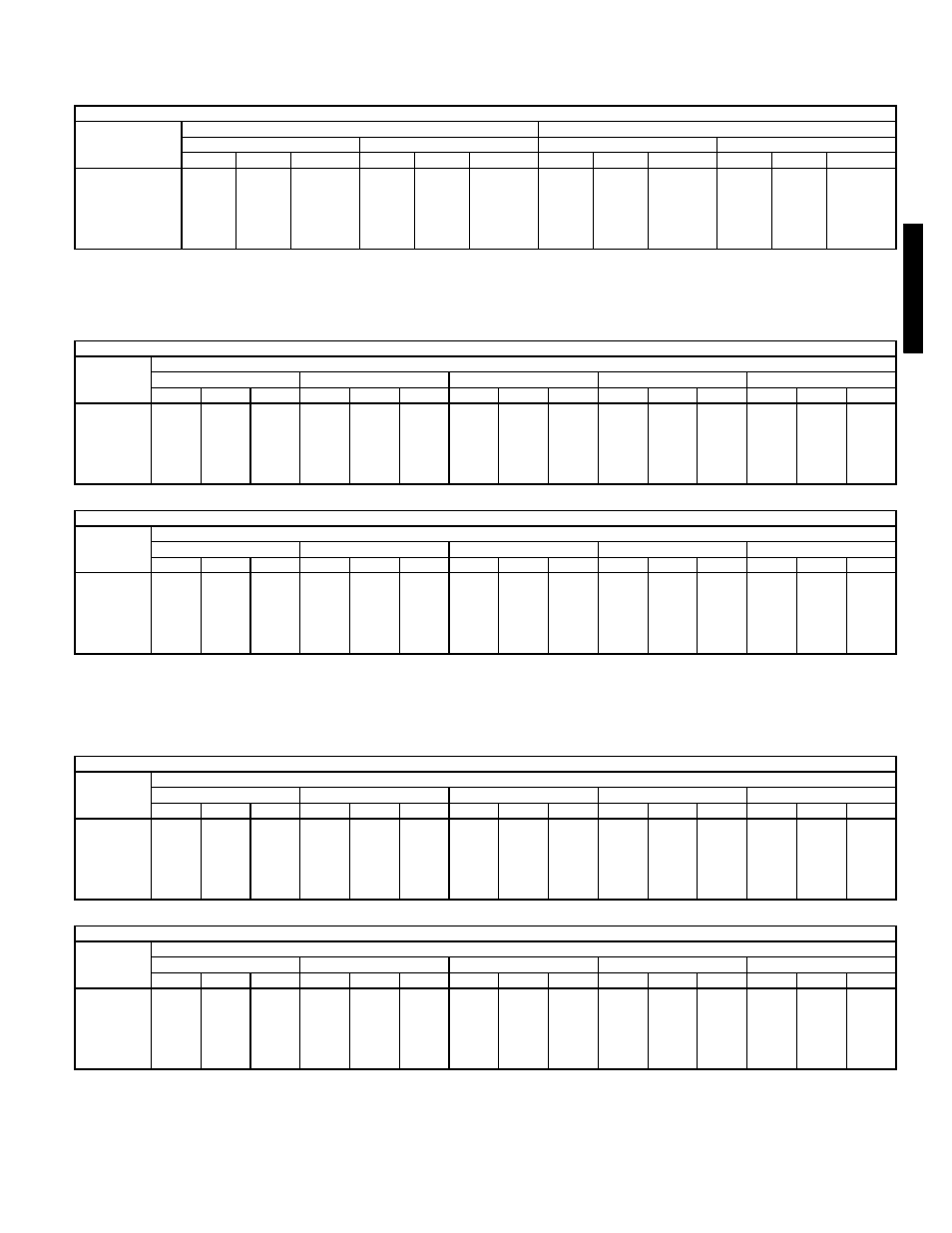 Fan performance — horizontal discharge units, 548f | Bryant 549B User Manual | Page 39 / 170