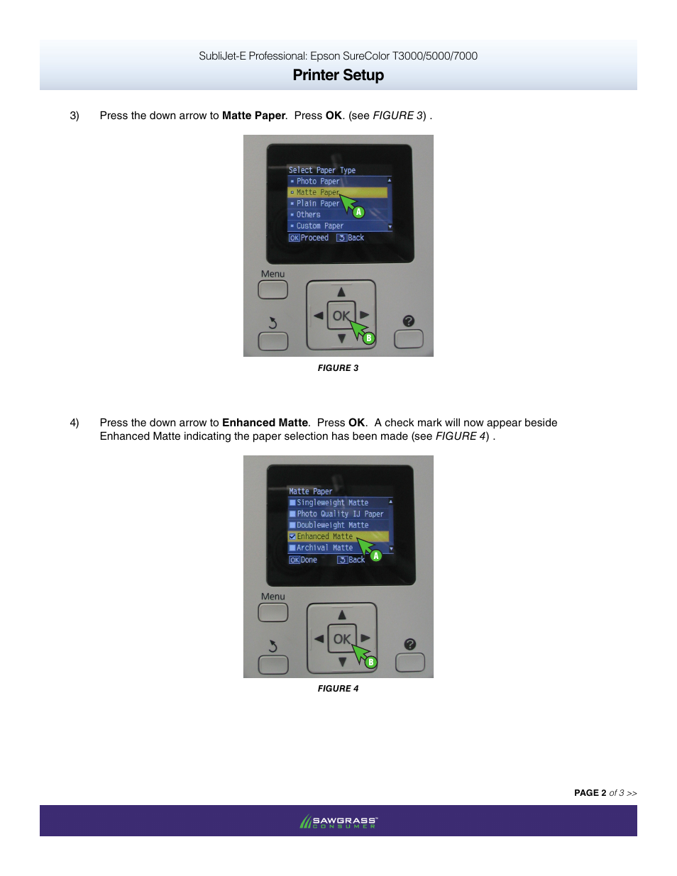 Printer setup | Xpres SubliJet E Epson SureColor T5000 (Windows ICC Profile Setup): Printer Setup Guide User Manual | Page 2 / 3