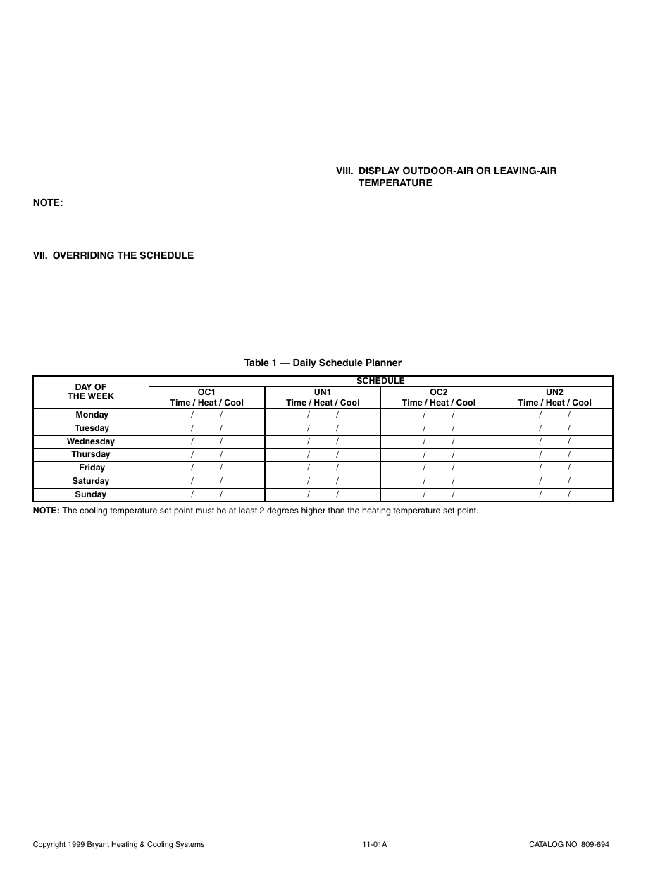 Bryant OM TSTAT-1 User Manual | Page 4 / 4
