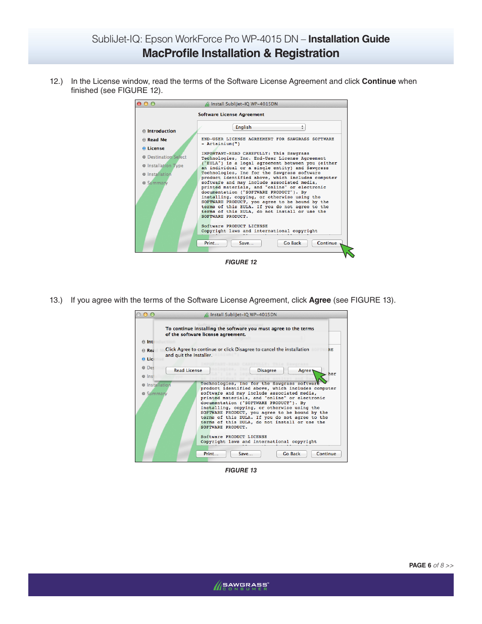 Macprofile installation & registration | Xpres SubliJet IQ Epson WP-4015 (Mac ICC Profile Setup): Printer/Profile Installation Guide User Manual | Page 15 / 17