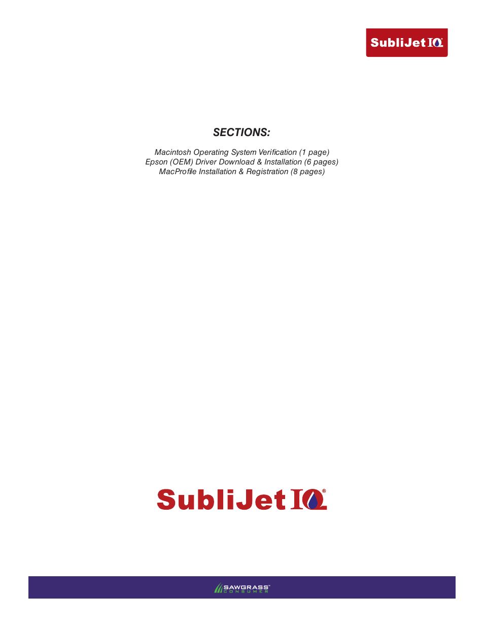 Xpres SubliJet IQ Epson WP-4015 (Mac ICC Profile Setup): Printer/Profile Installation Guide User Manual | Page 2 / 17