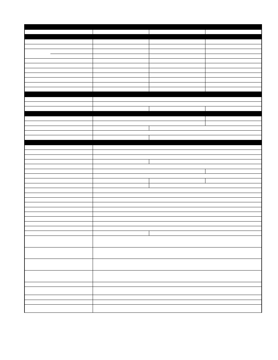Specifications continued | Bryant 594D User Manual | Page 5 / 24