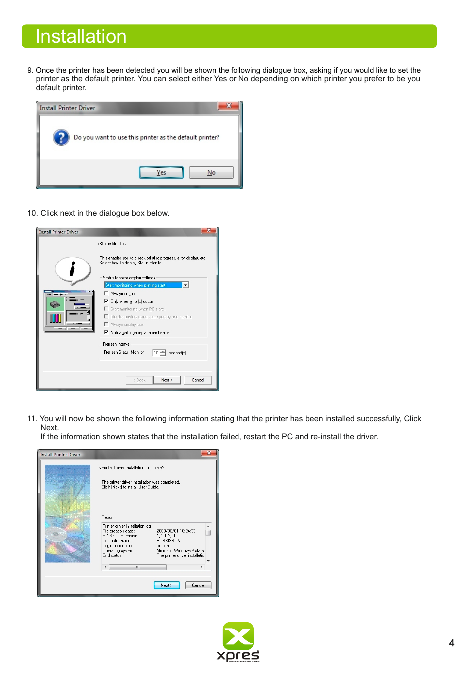 Installation | Xpres Subli Print Ricoh GXe3300N User Manual | Page 6 / 25