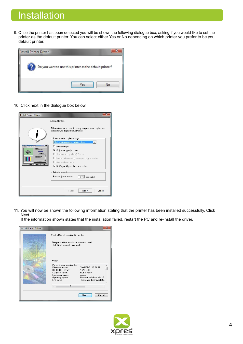 Installation | Xpres Subli Print Ricoh GXe7700N User Manual | Page 6 / 25