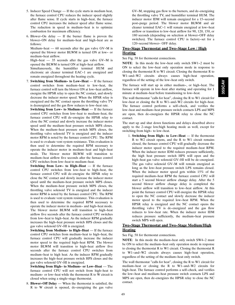 Bryant 355CAV User Manual | Page 49 / 62