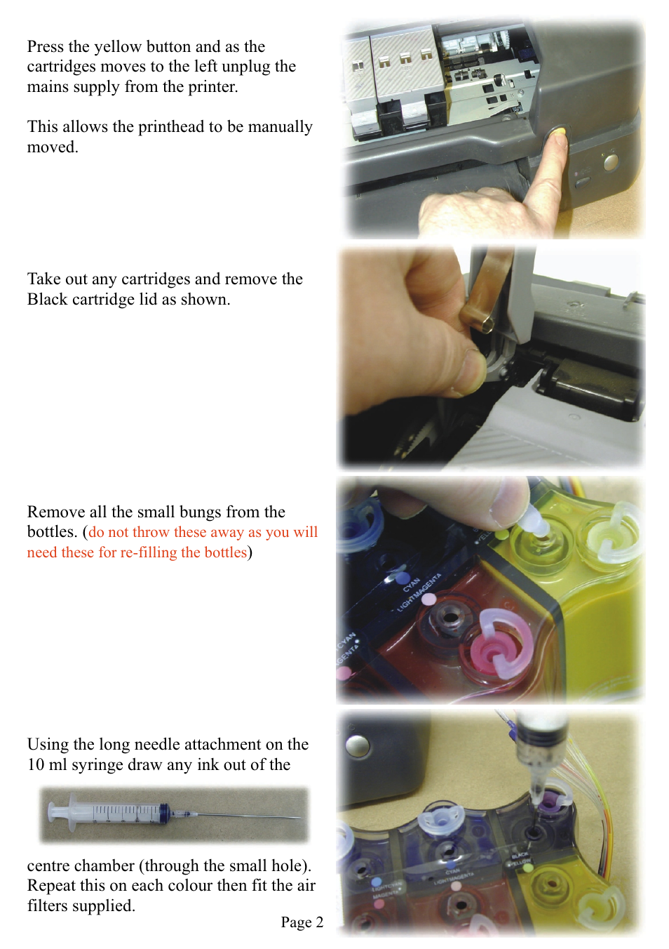 Xpres Subli-Print Epson 1290: Bulk Feed (XP5019 - Version 4) installation instructions User Manual | Page 2 / 7
