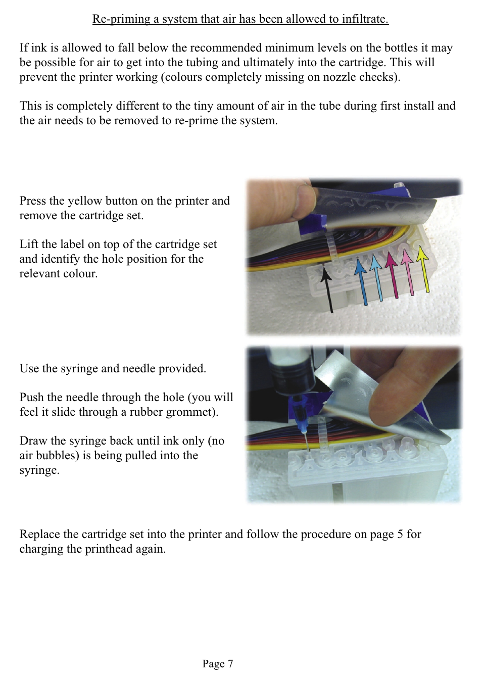 Xpres Subli-Print Epson 1290: Bulk Feed (XP5019 - Version 4) installation instructions User Manual | Page 7 / 7