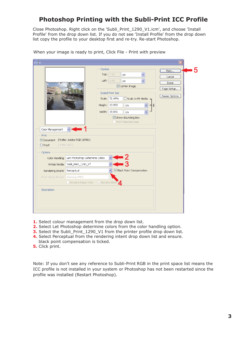 Xpres Subli-Print Epson 1290: Adobe Photoshop CS2 instructions (applicable for all other sublimation printers) User Manual | Page 3 / 4