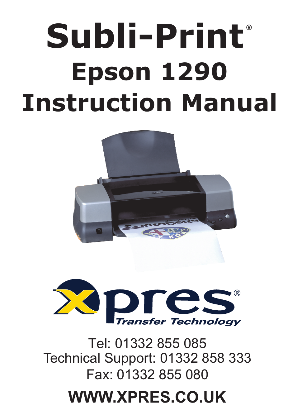 Xpres Subli-Print Epson 1290: Manual User Manual | 14 pages