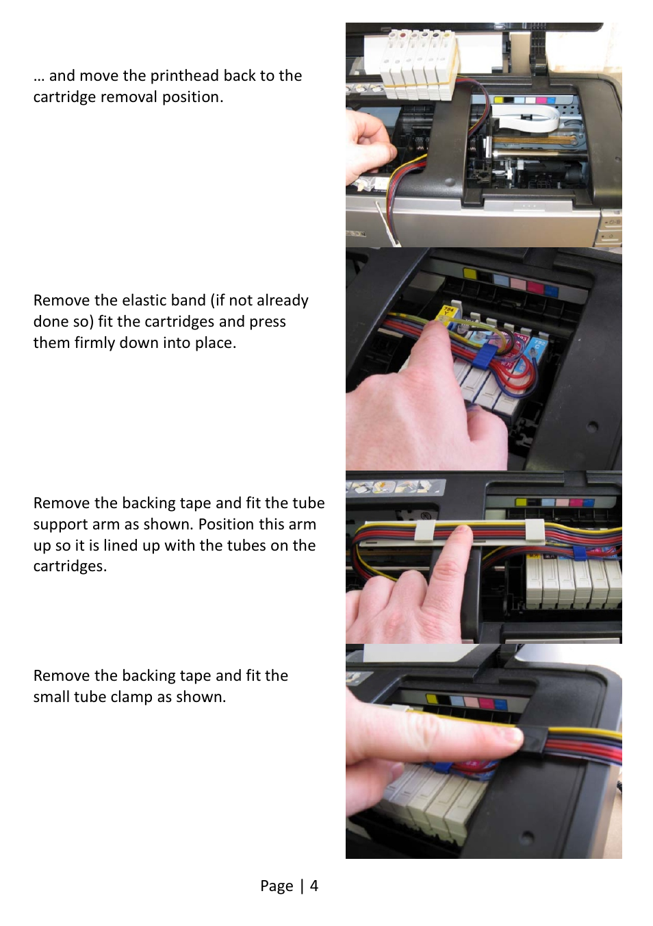 Xpres Subli-Print Epson 1400: Bulk Feed Instructions OLD STYLE (pre June 2010) User Manual | Page 4 / 7